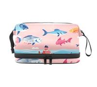 Borse per trucco da donna,Borsa da toilette per uomo,Borsa cosmetica da viaggio, U40r1ju9lyi, 10.6x5.9x5.5 in, Alla moda
