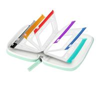 Borse piccole per compresse da viaggio con 14 scomparti Borsa per pillole riutilizzabile con cerniera con codice colore, perfetta per riporre pillole mediche da viaggio quotidiano e piccoli oggetti