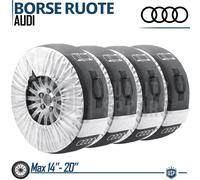 Borse Porta Pneumatici ORIGINALI AUDI Copri Ruote 14"-20" con Logo Stoccaggio