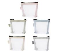 Borse Portaoggetti A Rete Trapezoidale Da 5 Pezzi, Borse Portaoggetti Portatili, Borse Portaoggetti Semplici, Possono Contenere Monete, Cosmetici, Chiavi, Carte