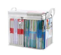 Borse portaoggetti trasparenti - Copertina in plastica ampiamente usata, custodia con cerniera | borsa organizzativa traspirante con maniglia di trasporto per vestiti, coperte, scarpe,