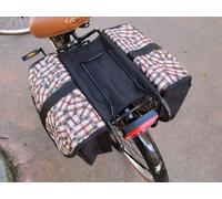 Borse POSTERIORI a bisaccia Colore Nero FANTASIA borsa per city bike bici