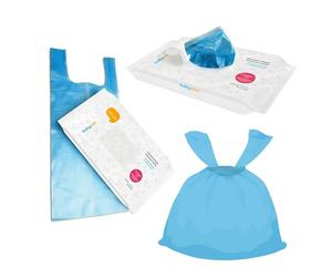 Borse profumate igieniche profumate dei rifiuti dell'animale domestico della maniglia del legame dei sacchi del pannolino del pannolino del bambino