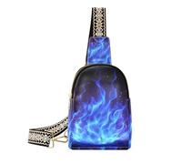 Borse realistiche alla moda del corpo del modello della fiamma blu per i pacchetti di cuoio sveglio del fanny della crossbody per il pacchetto