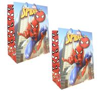 Borse Regalo Marvel Spiderman Con Etichetta 33Cm X 26.5Cm Confezione Da 2
