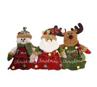 Borse Regalo Natale 3 Pezzi Borsa Con Cerniera Riutilizzabile