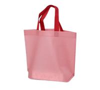 Borse riutilizzabili, borse in tessuto non tessuto, portatile, grande capacità, zaino per donne e uomini, studenti, scuola, mercato partito viaggi, Colore: rosa., vedi descrizione