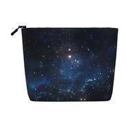 Borse riutilizzabili della stampa del cielo stellato dello spazio della galassia dello spuntino, borsa da toilette di viaggio di grande capacità, borse di trucco con la chiusura lampo