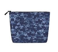 Borse riutilizzabili della stampa del modello di camuffamento dello spuntino, borsa da toilette di viaggio di grande capacità, borse di trucco con la chiusura lampo