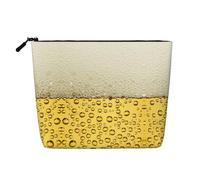 Borse riutilizzabili della stampa della bolla della birra dello spuntino, borsa da toilette di viaggio di grande capacità, borse di trucco con la chiusura lampo