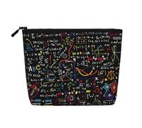 Borse riutilizzabili della stampa della formula di matematica dello spuntino, borsa da toilette di viaggio di grande capacità, borse di trucco con la chiusura lampo