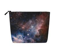 Borse riutilizzabili della stampa della galassia della Via Lattea dell'universo dello spuntino, borsa da toilette di viaggio di grande capacità, borse di trucco con la chiusura lampo