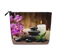 Borse riutilizzabili della stampa della pietra di Zen dello spuntino, borsa dell'attrezzatura da toeletta di viaggio di grande capacità, borse di trucco con la