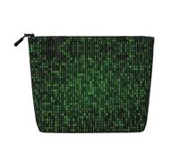 Borse riutilizzabili della stampa dell'era dell'hacker dello spuntino, borsa da toilette di viaggio di grande capacità, borse di trucco con la chiusura lampo