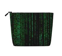 Borse riutilizzabili della stampa dell'era dell'hacker dello spuntino, borsa da toilette di viaggio di grande capacità, borse di trucco con la chiusura lampo