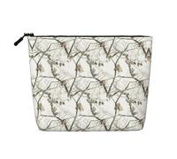 Borse riutilizzabili della stampa di camuffamento dell'albero bianco dello spuntino, borsa da toilette di viaggio di grande capacità, borse di trucco con la chiusura lampo