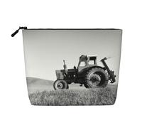 Borse riutilizzabili della stampa di tranquillità di agricoltura del trattore dello spuntino, borsa da toilette di viaggio di grande capacità, borse di trucco con la chiusura lampo