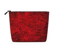 Borse riutilizzabili della stampa Rose1 dello spuntino, borsa da toilette di viaggio di grande capacità, borse di trucco con la chiusura lampo