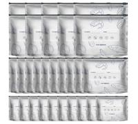 Borse riutilizzabili per la conservazione degli alimenti, impermeabili in 3 misure con cerniera con etichetta | sacchetti riutilizzabili sigillabili per alimenti, per congelatore dispensa pane frutta