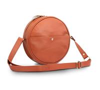 Borse rotonde in pelle urbana da donna, borse circolari da donna, borsa a tracolla alla moda, piccola borsa a tracolla, borsa da viaggio da spiaggia, tracolla regolabile, marrone, Marrone, Medium