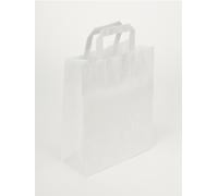 BORSE SHOPPER CARTA BIANCA BORSA CM.26X13X41 CON MANIGLIA PZ.250 CESTINO VIAGGIO
