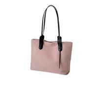 Borse shopper da donna con design in peluche invernale for a tracolla alla moda for la spesa riutilizzabili Borsa casual per Ragazze(Pink)