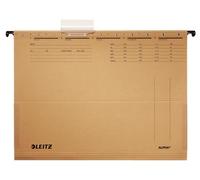 Leitz Alpha A4 cartone, Metallo Marrone raccoglitore Ciondolo - Cartella, A4, cartone, Metallo, Marrone, 348 mm, 260 mm, 90 g)
