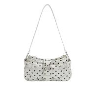 Borse sottobraccio in PU da donna con borchia metallica | Elegante pochette da sera per borse da appuntamento per feste serali, design a pois