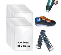 Borse Termoretrattili Trasparenti, 100 Pezzi Borsa Termo-restringente, Pellicola Retrattile per Imballaggio (20x30 cm (100 pezzi))