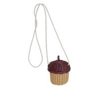 Borse tessute da donna, borsa a tracolla con ghiande, cestino da scrivania intrecciato, borsa per oggetti di scena per foto, borsa portaoggetti per cesto decorativo, Single attribute, verwijzen naar