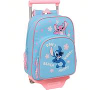 Borse trolley e completi per bambini Scopri il massimo comfort con questo zaino Stitch, dotato di un sistema di ruote girevoli a 360°, ideale per un trasporto scolastico senza sforzi. Il suo design co