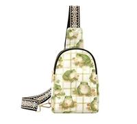 borse verdi del corpo di stile rustico delle rane alla moda per il furto robusto per le donne antifurto per il viaggio, rane stile rustico verde