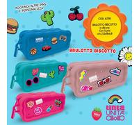 Borsellino a Baulotto Biscotto in silicone TintaUnita Clik con 5 pins