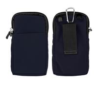Borsello a Tracolla Multitasche in Nylon Impermeabile - Blu