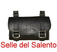 BORSELLO BICI BICICLETTA Pelle SOTTOSELLA da personalizzare Leather Tools Bags