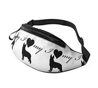 borsello da cintura per donna Uomo I Love Myan Shepherd borsello da cintura a mani libere Borsa Walking The Dog Phone Bag