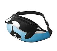borsello da cintura per donna uomo Orcas borsello da cintura con cerniera borsa Walking The Dog Phone Bag