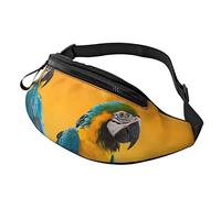 borsello da cintura per donna uomo pappagalli con sfondo tramonto cinghie regolabili borsello da cintura borsa Walking The Dog Belt Bag
