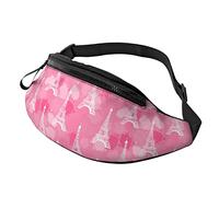 borsello da cintura per donna uomo Paris White Ink Eiffel Tower Workout borsello da cintura Borsa Walking The Dog Wallet Bag