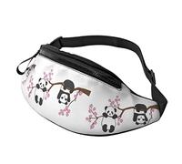 borsello da cintura per donna Uomo Simpatico piccolo panda sul ramo di un albero di Simpatico borsello da cintura Borsa da corsa Portafoglio