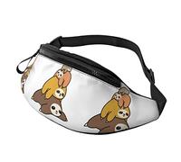 borsello da cintura per donna Uomo Sloth Stack Borsa a mano libera borsello da cintura Walking The Dog Wallet Bag