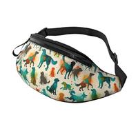 Borsello Da Cintura Watercolor-Splash-Dog, Fanny Pack Bag Moderno Marsupi Moto Multiuso Marsupi Da Donna Per Trekking Ciclismo Palestra