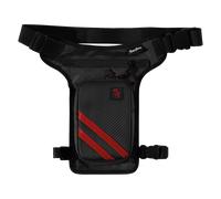 Borsello da Gamba Rusty Stitches Gordon Nero/Rosso Nero,Rosso