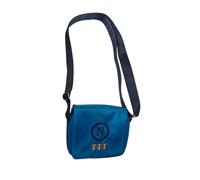 Borsello grande azzurro con ricamo blu enzo castellano ssc napoli