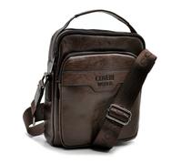 Borsello marrone pelle firmato originale COVERI idea regalo tracolla piccola new