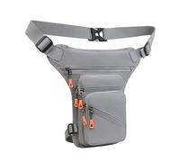Borsello Moto da Gamba, Borsa Gamba Moto Borse da gamba impermeabili da uomo Borse da cintura Uso apto para coscia e for for da viaggio Borsa a tracolla a tracolla Uso apto para moto da viaggio(Gray)