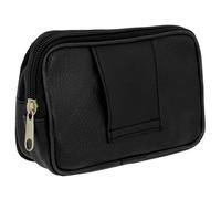 Borsello Multitasche con zip Orizzontale Passante Cintura - Nero