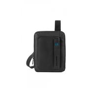 Borsello porta iPad® mini in tessuto e pelle P16 nero - Tabella Colori: Nero