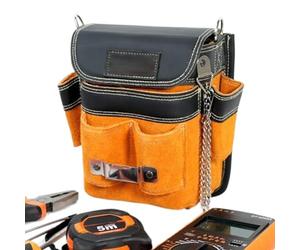 Borsello Per Attrezzi Con Cintura - Portaattrezzi Staccabile Con Multiple Tasche | Con Cinturino, Tasche Multiple e Portautensili da Fianco Amovibile - per Edilizia, Elettricità, Manutenzione, Riparaz