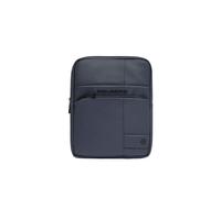 Borsello uomo porta iPad® in tessuto gommato BLU